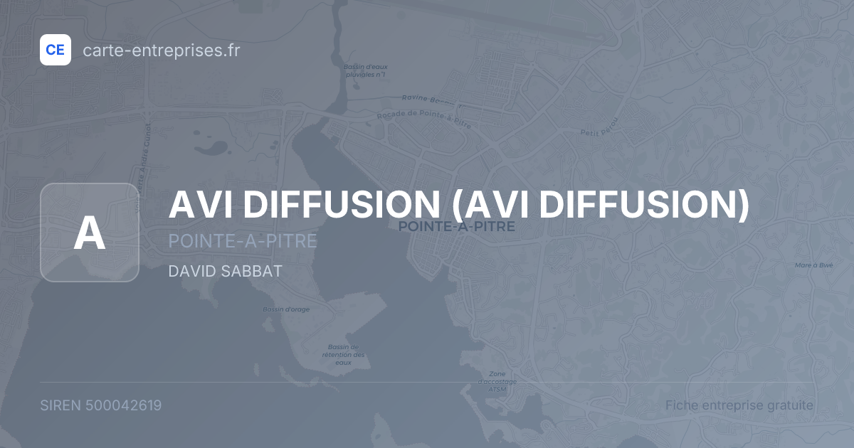 AVI DIFFUSION — 500042619 — fiche entreprise