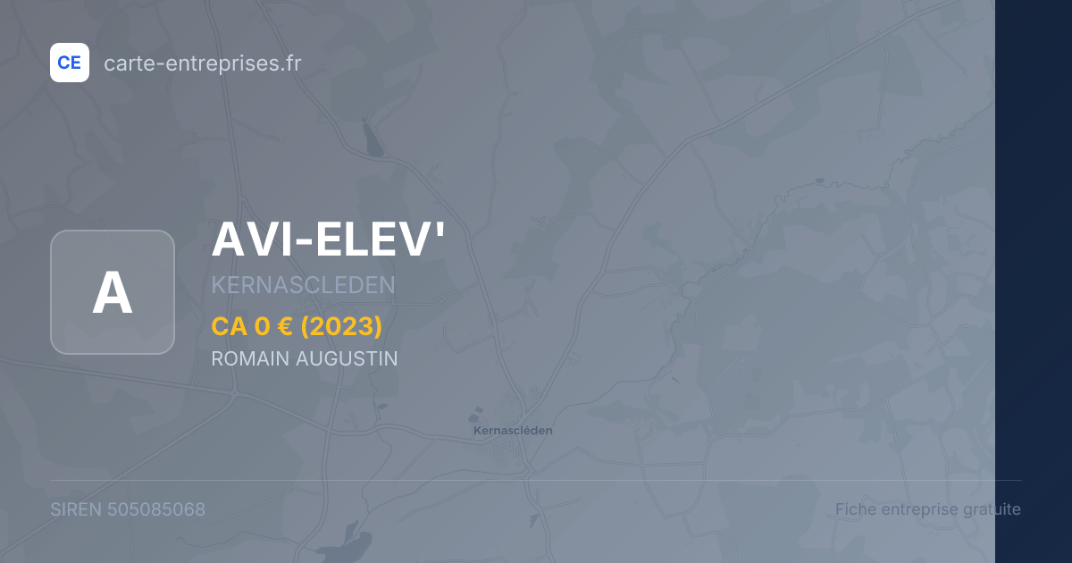AVI-ELEV' — 505085068 — fiche entreprise