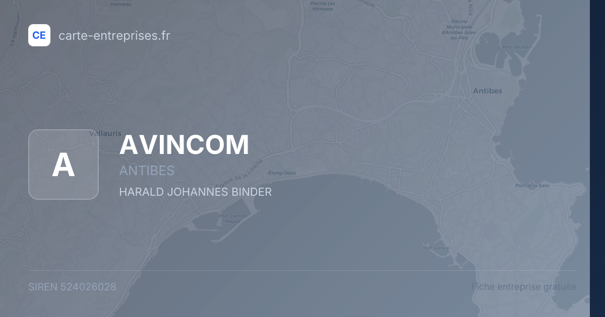 AVINCOM — 524026028 — fiche entreprise