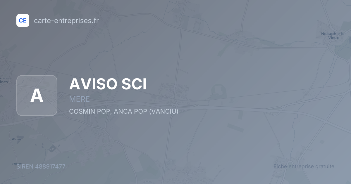 AVISO SCI — 488917477 — fiche entreprise