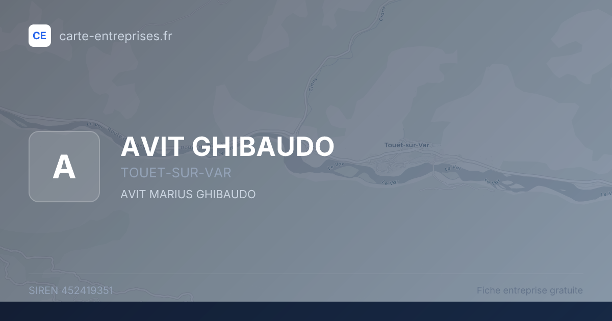 AVIT GHIBAUDO — 452419351 — fiche entreprise