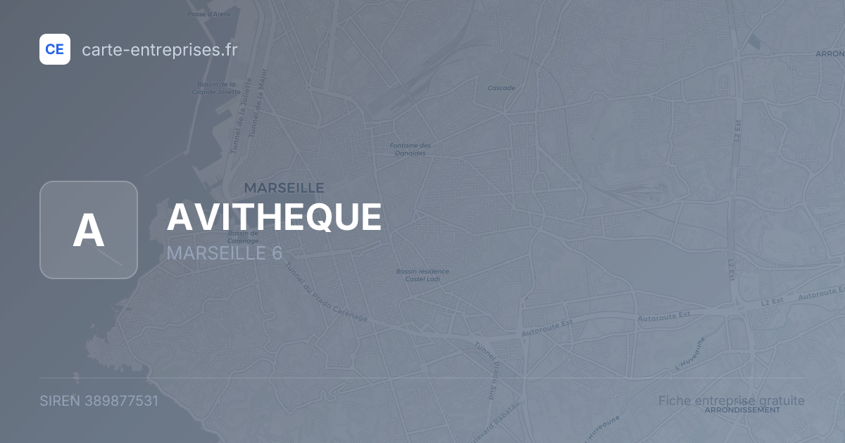 AVITHEQUE — 389877531 — fiche entreprise