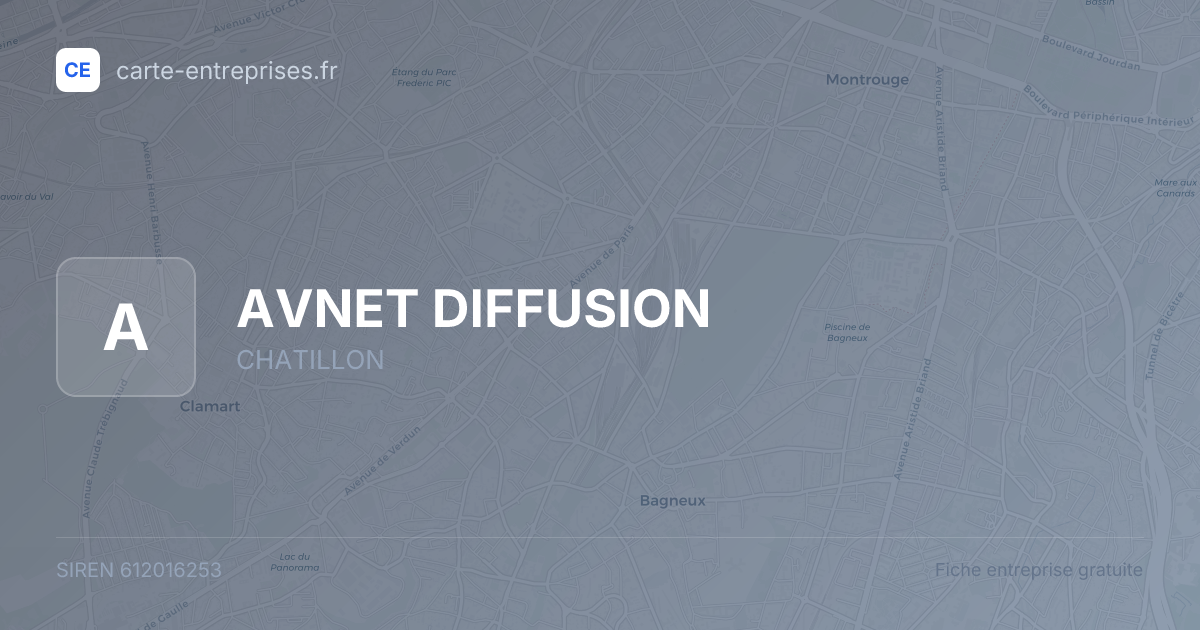 AVNET DIFFUSION — 612016253 — fiche entreprise