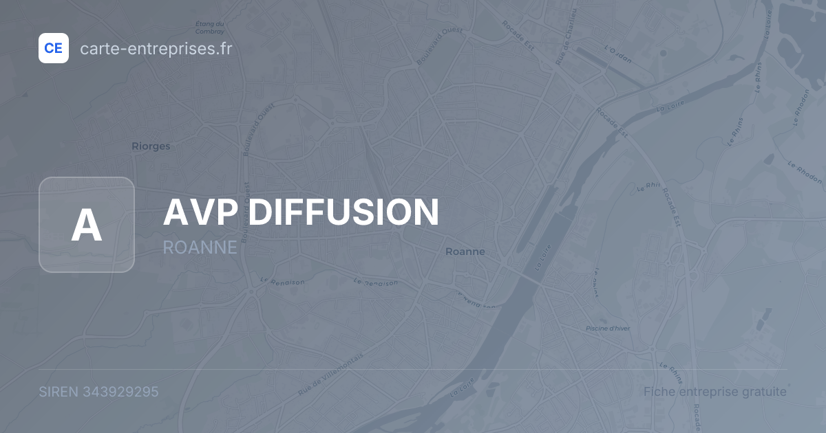 AVP DIFFUSION — 343929295 — fiche entreprise
