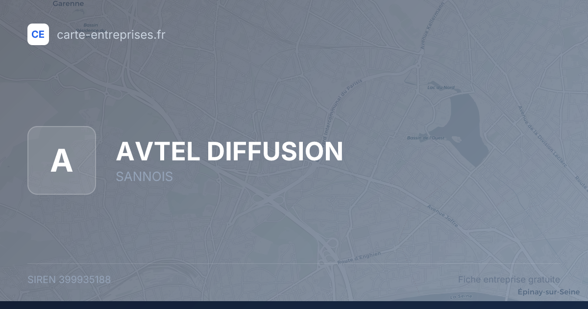 AVTEL DIFFUSION — 399935188 — fiche entreprise