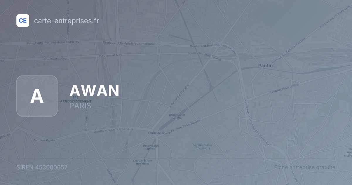 AWAN — 453080657 — fiche entreprise