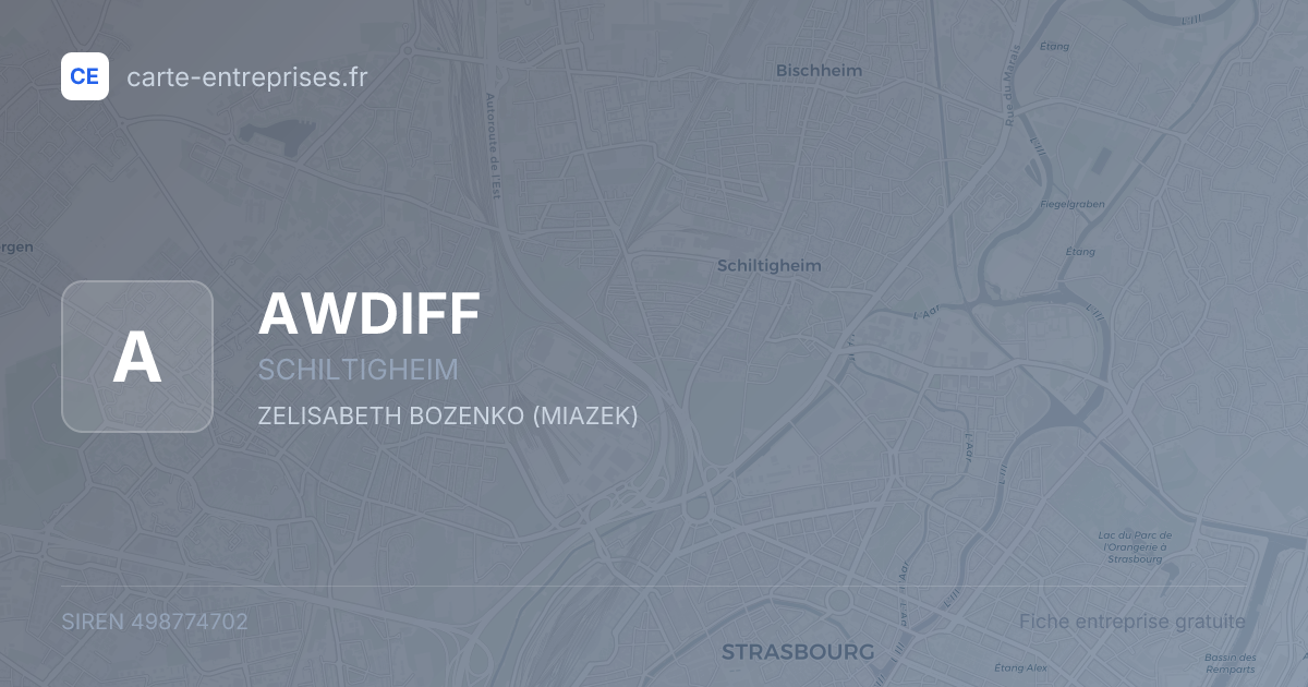 AWDIFF — 498774702 — fiche entreprise