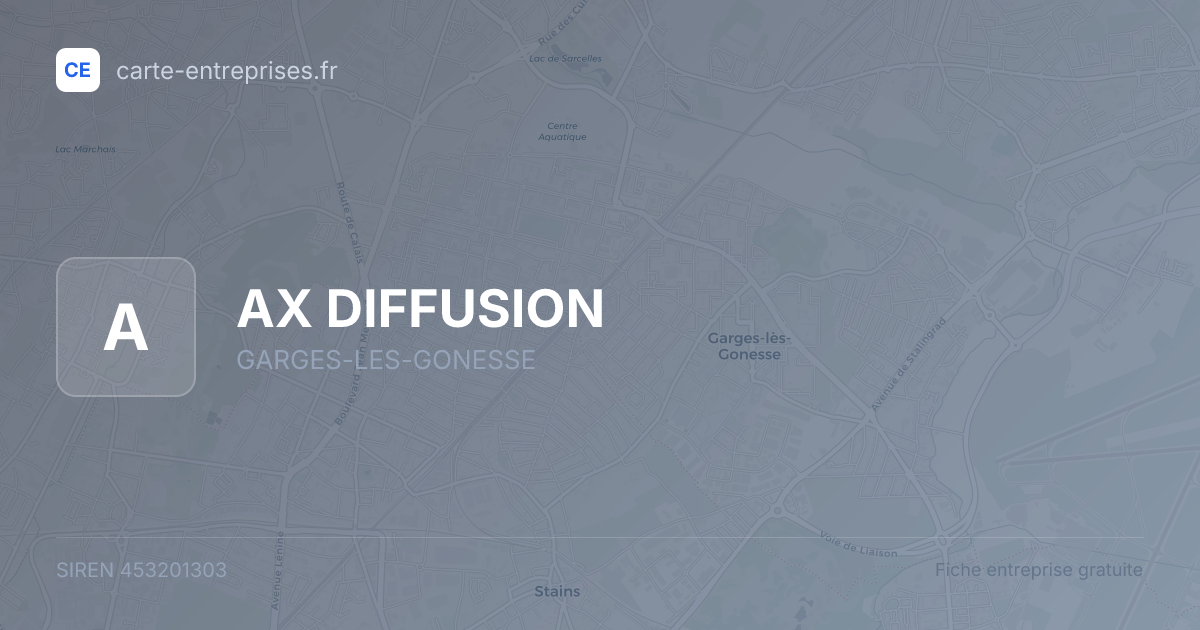 AX DIFFUSION — 453201303 — fiche entreprise
