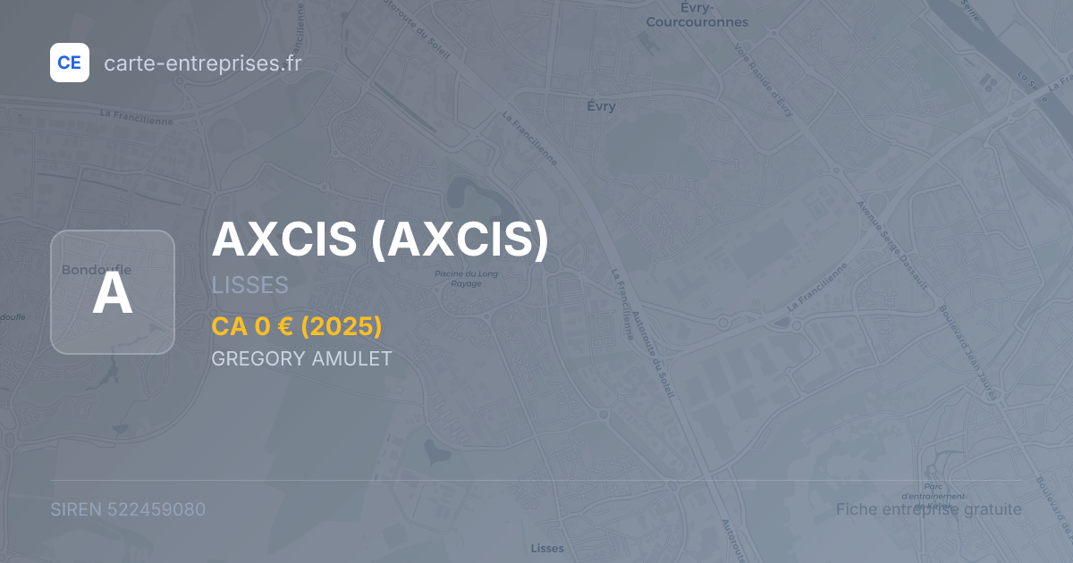AXCIS — 522459080 — fiche entreprise