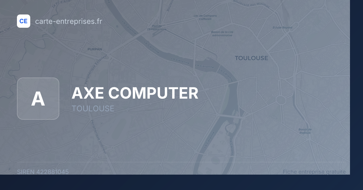 AXE COMPUTER — 422881045 — fiche entreprise