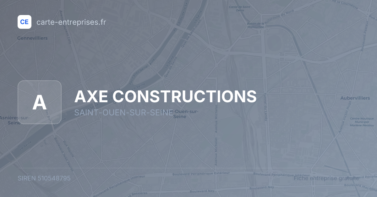 AXE CONSTRUCTIONS — 510548795 — fiche entreprise
