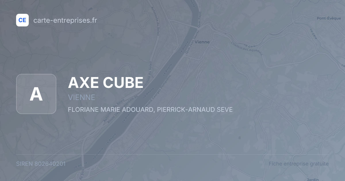 AXE CUBE — 802640201 — fiche entreprise