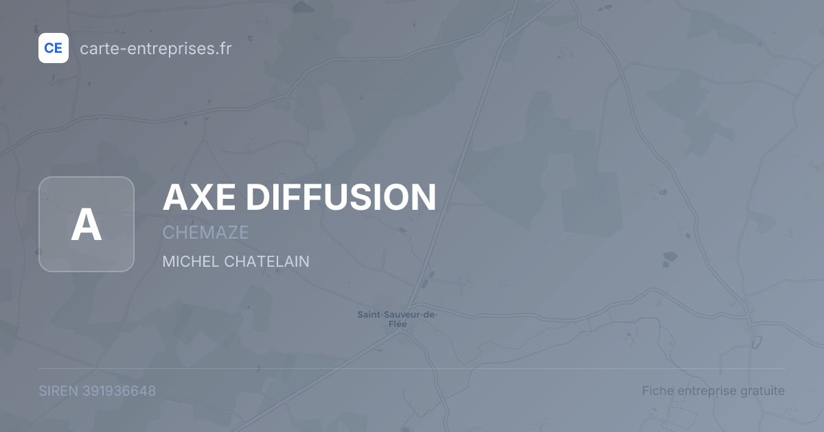 AXE DIFFUSION — 391936648 — fiche entreprise