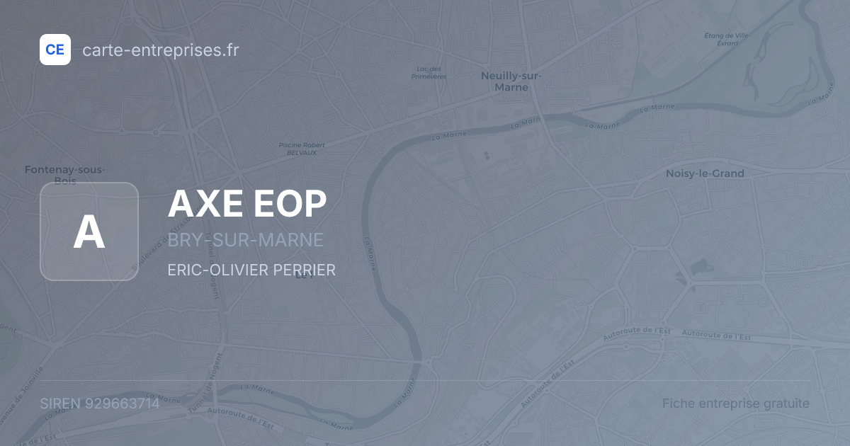 AXE EOP — 929663714 — fiche entreprise