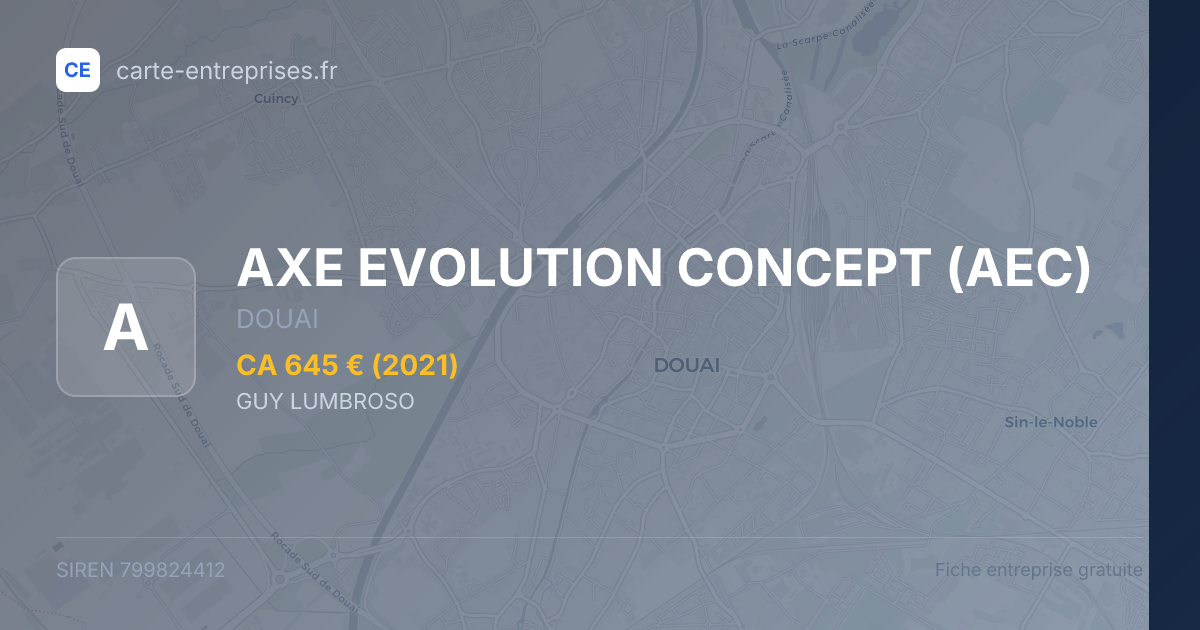 AXE EVOLUTION CONCEPT (AEC) — 799824412 — fiche entreprise