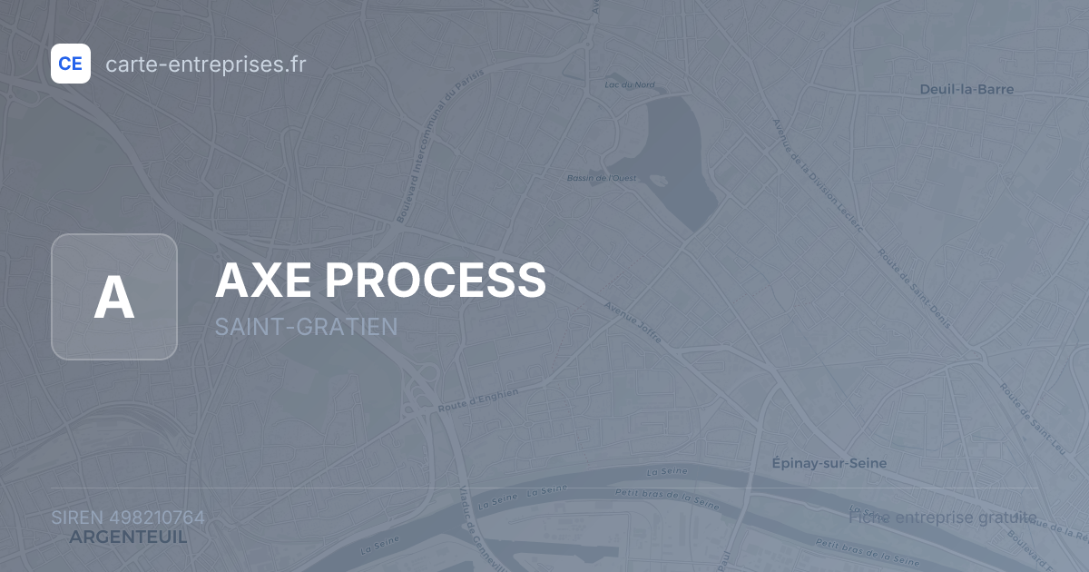 AXE PROCESS — 498210764 — fiche entreprise