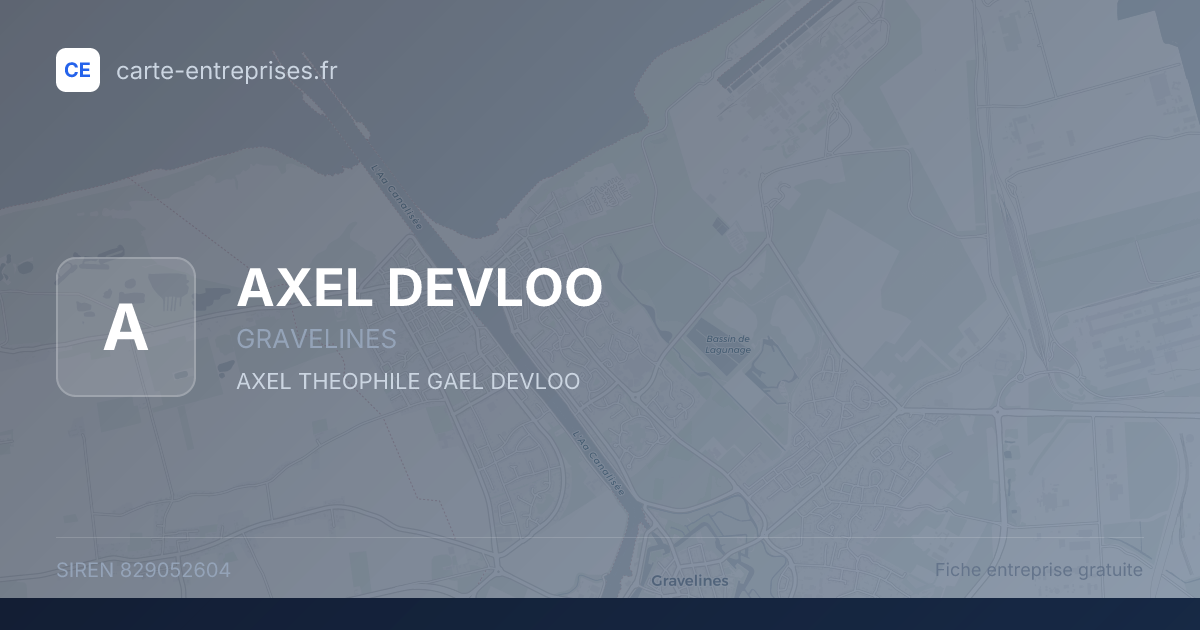 AXEL DEVLOO — 829052604 — fiche entreprise