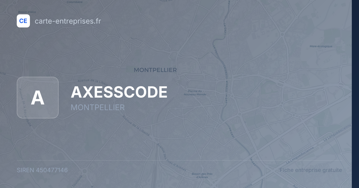 AXESSCODE — 450477146 — fiche entreprise