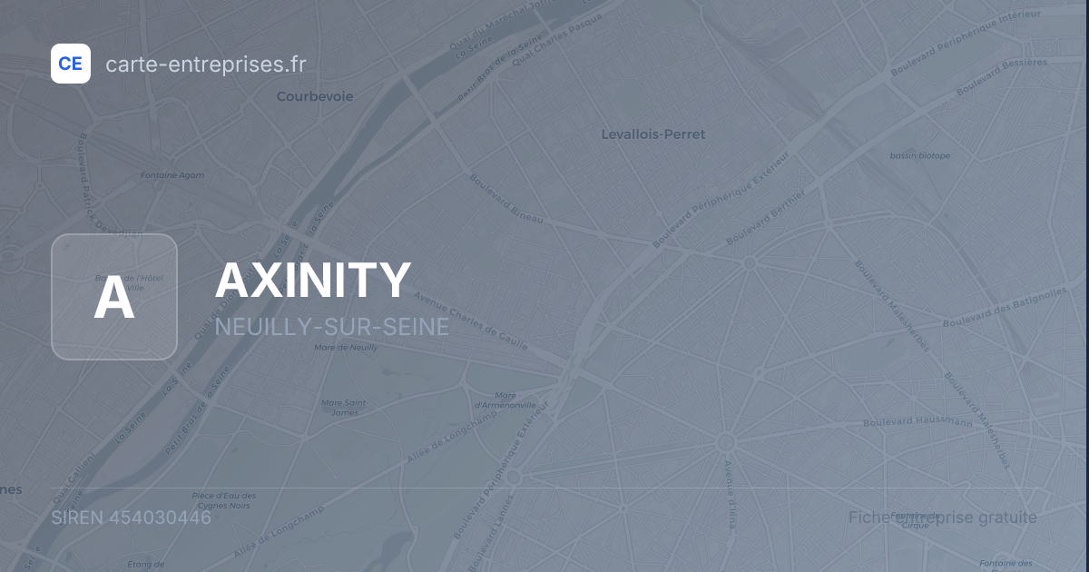 AXINITY — 454030446 — fiche entreprise