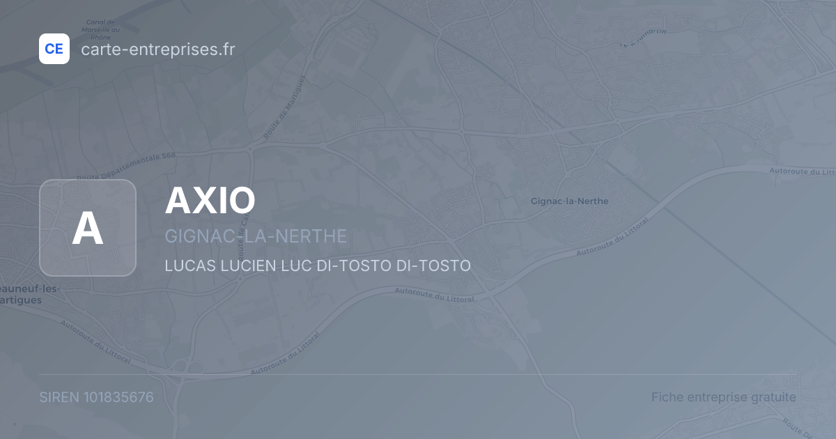 AXIO — 101835676 — fiche entreprise