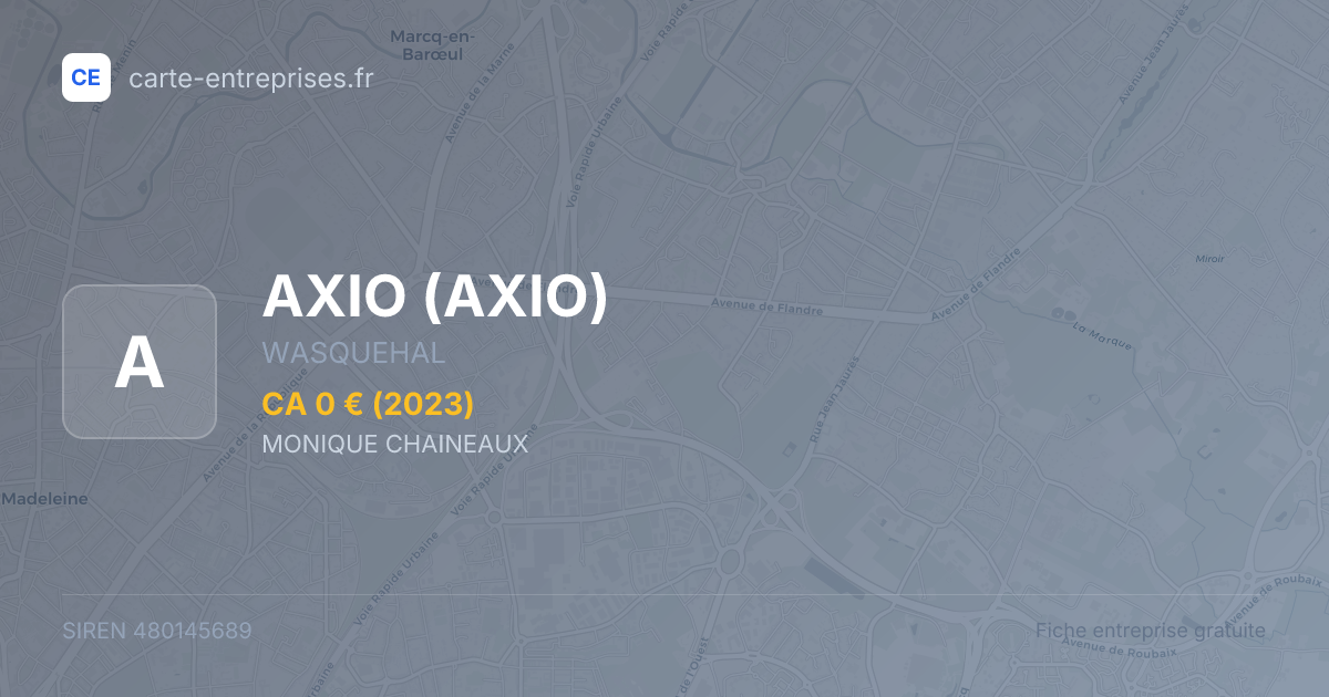 AXIO — 480145689 — fiche entreprise