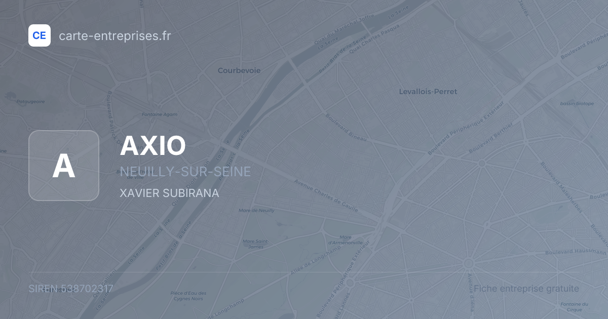 AXIO — 538702317 — fiche entreprise