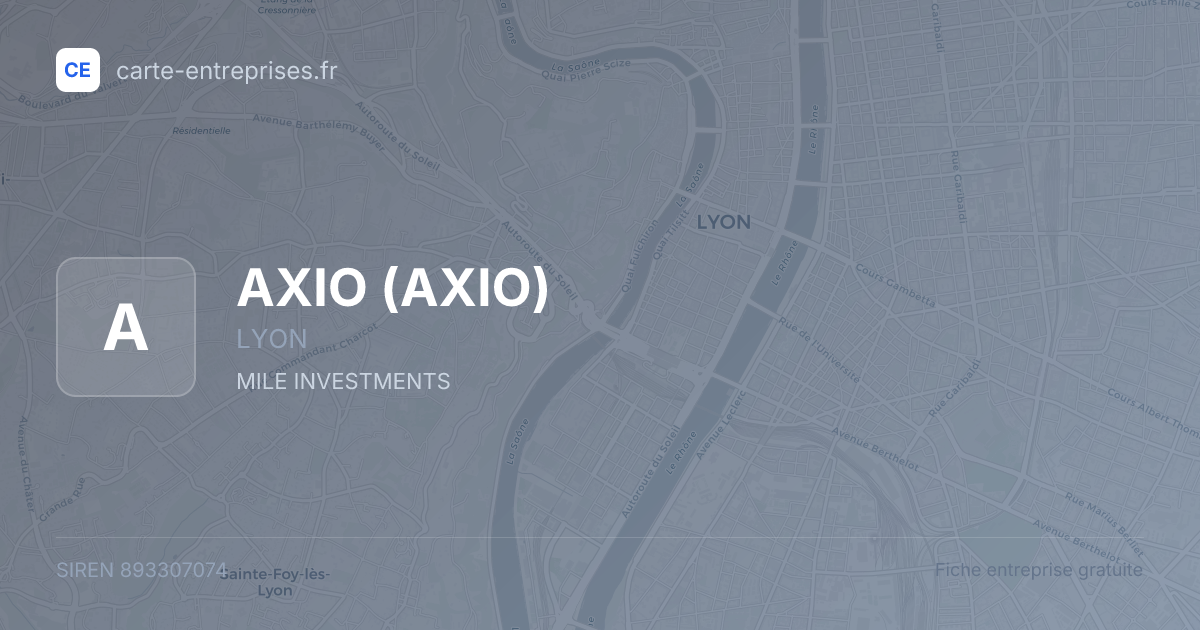AXIO — 893307074 — fiche entreprise