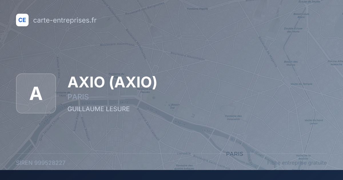 AXIO — 999528227 — fiche entreprise
