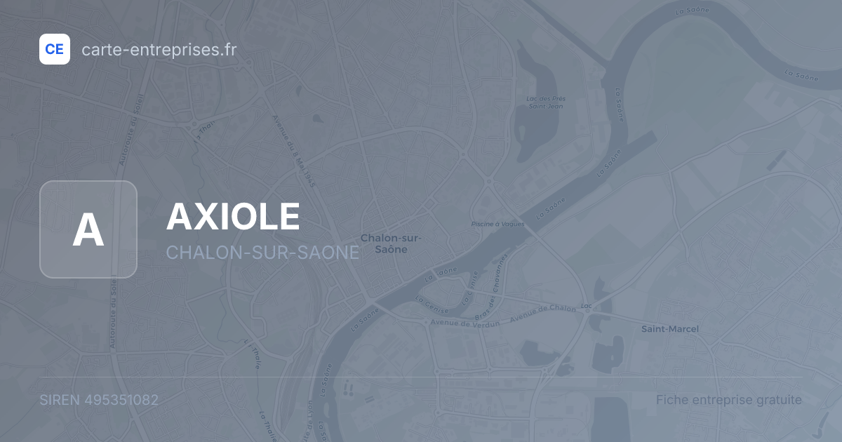 AXIOLE — 495351082 — fiche entreprise