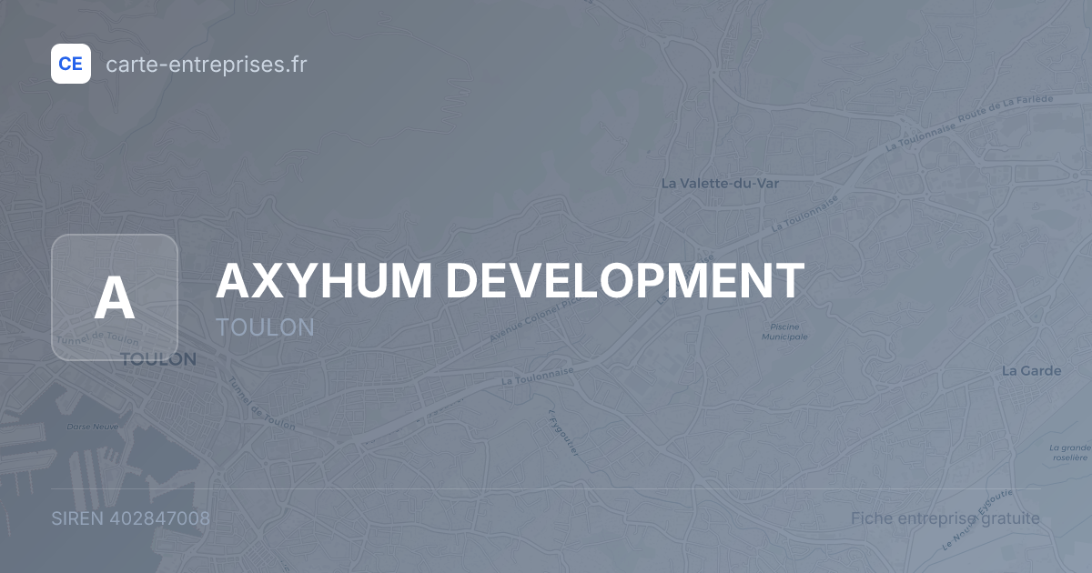 AXYHUM DEVELOPMENT — 402847008 — fiche entreprise