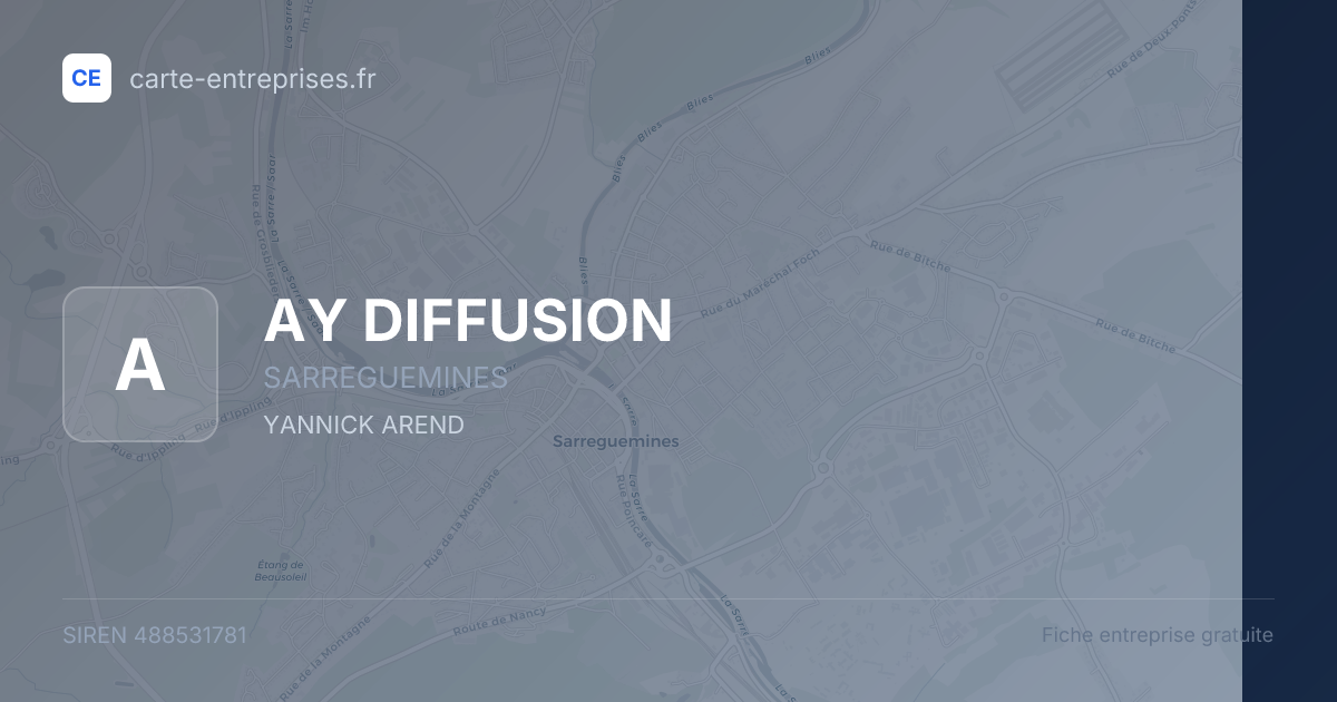 AY DIFFUSION — 488531781 — fiche entreprise