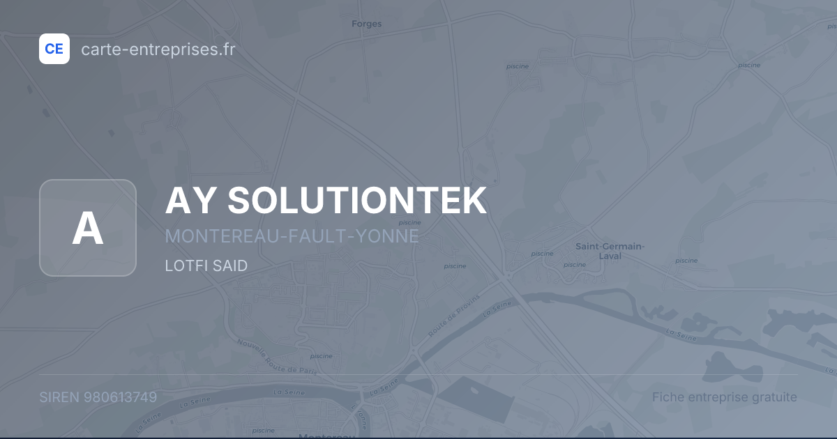 AY SOLUTIONTEK — 980613749 — fiche entreprise