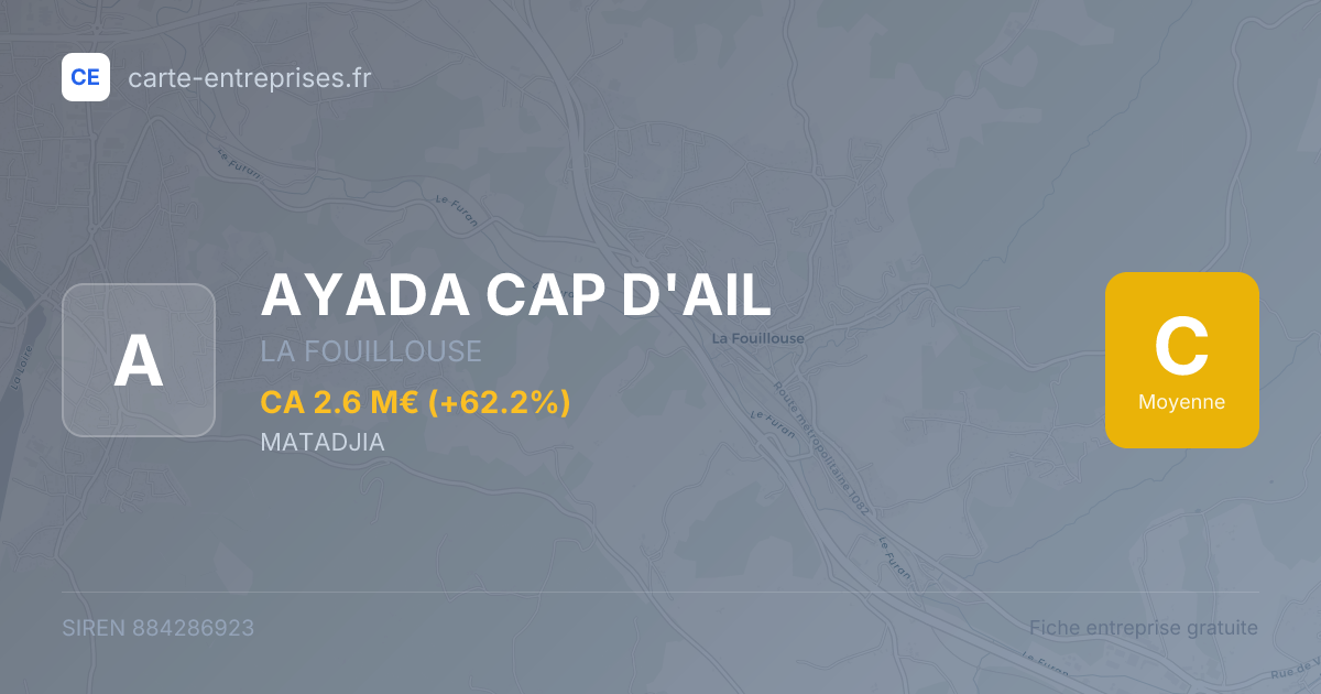 AYADA CAP D'AIL — 884286923 — fiche entreprise