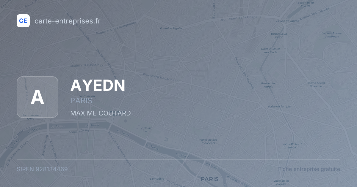 AYEDN — 928134469 — fiche entreprise