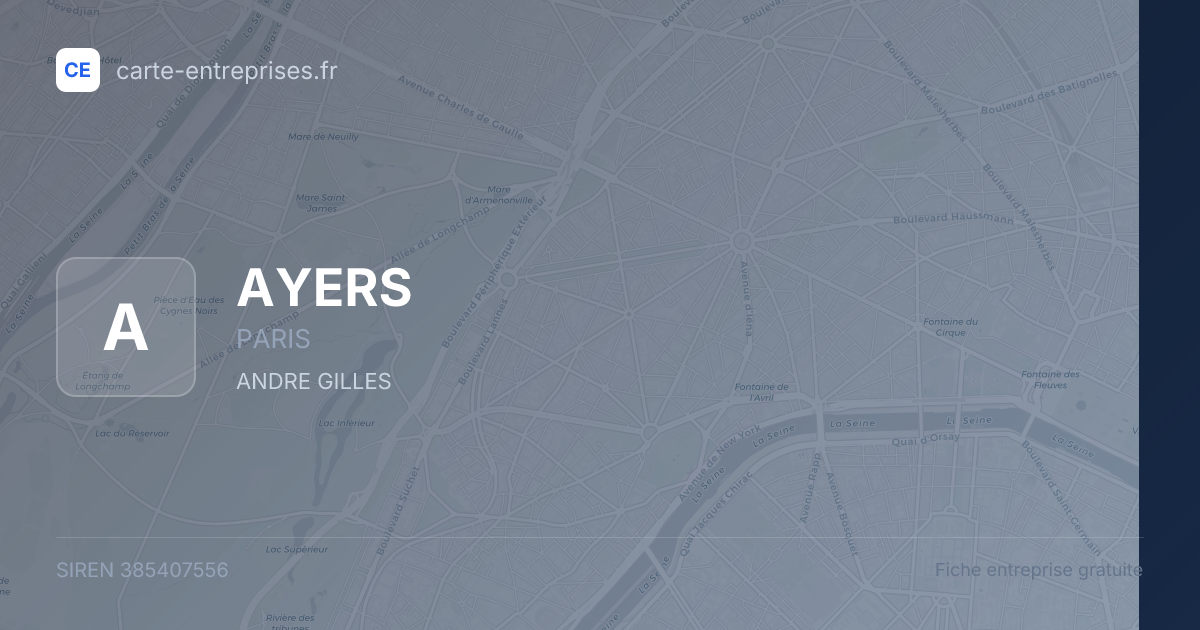 AYERS — 385407556 — fiche entreprise