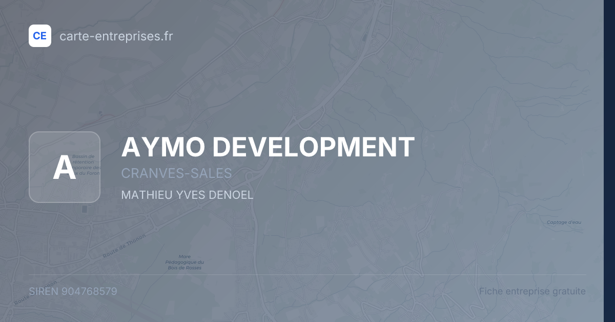 AYMO DEVELOPMENT — 904768579 — fiche entreprise