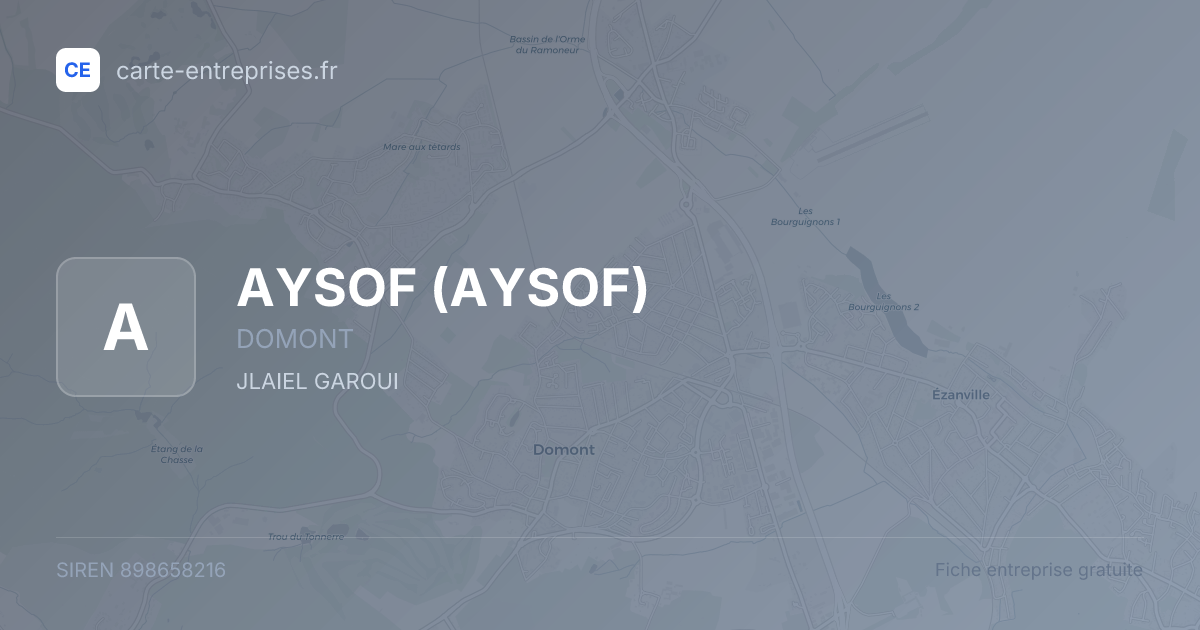 AYSOF — 898658216 — fiche entreprise