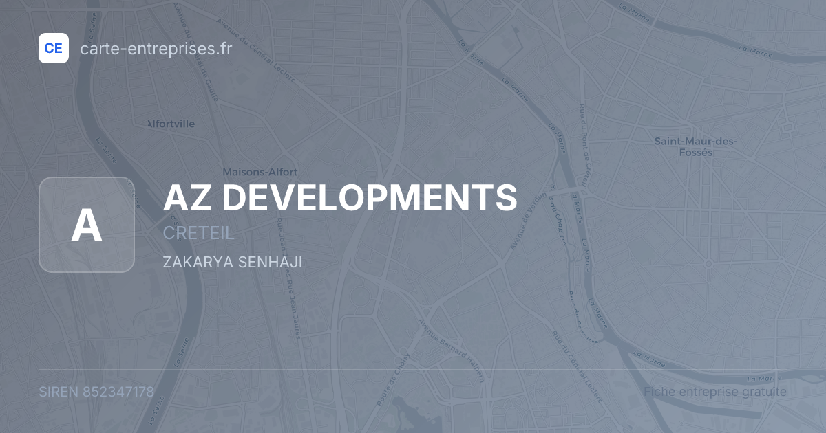 AZ DEVELOPMENTS — 852347178 — fiche entreprise