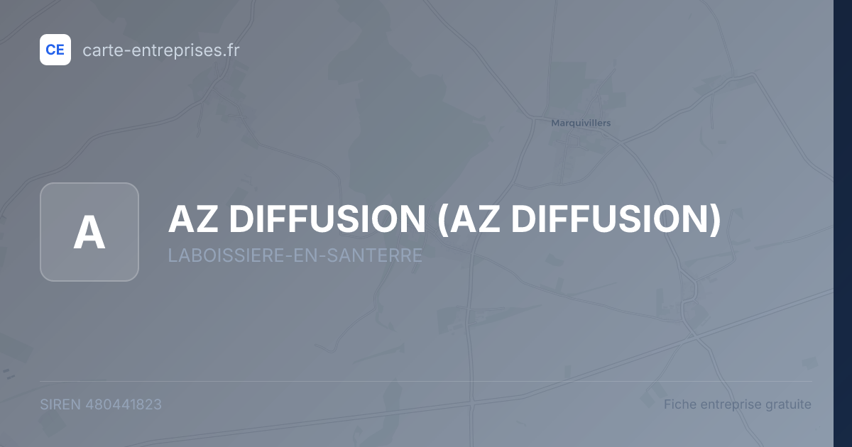 AZ DIFFUSION — 480441823 — fiche entreprise