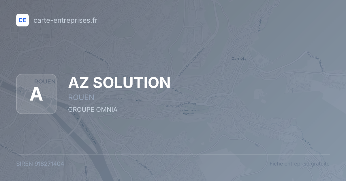 AZ SOLUTION — 918271404 — fiche entreprise