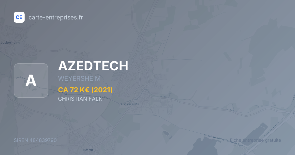 AZEDTECH — 484839790 — fiche entreprise