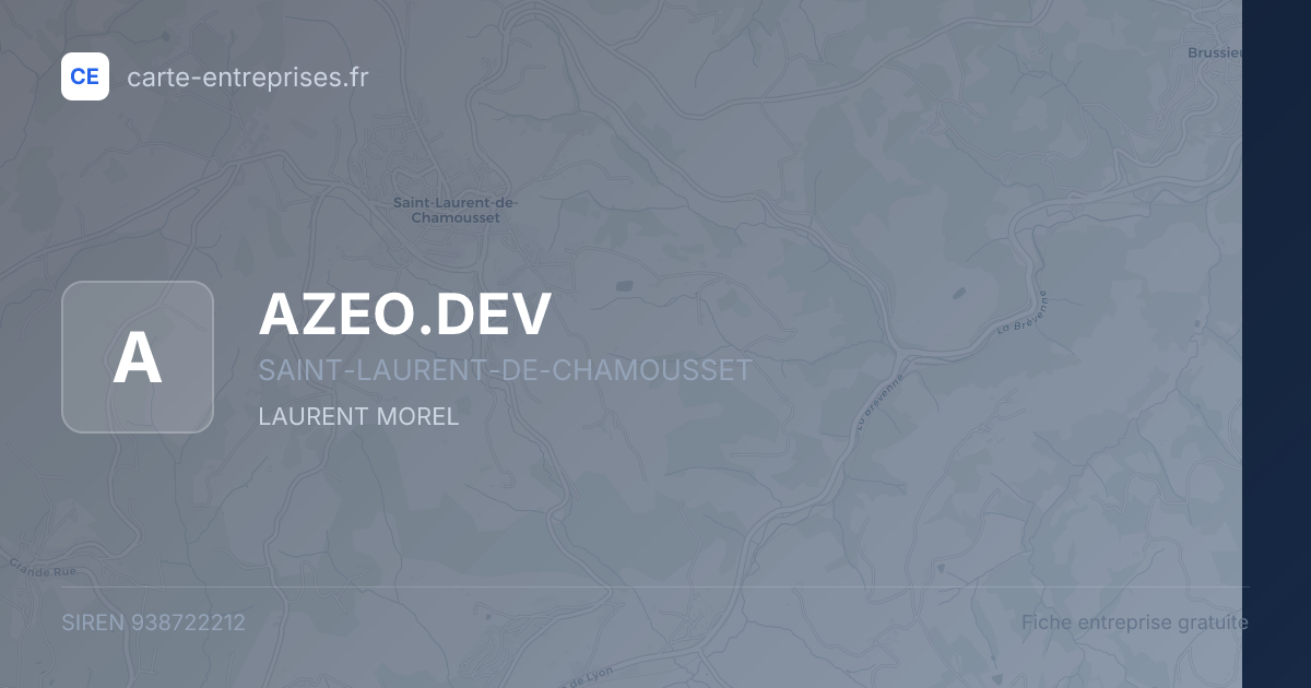 AZEO.DEV — 938722212 — fiche entreprise