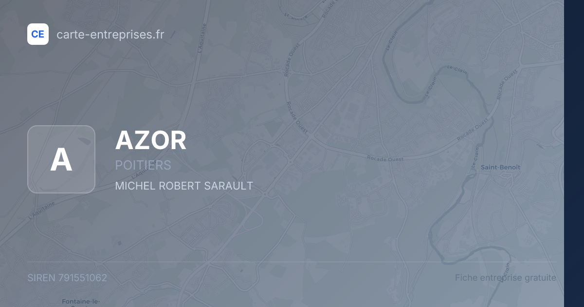 AZOR — 791551062 — fiche entreprise