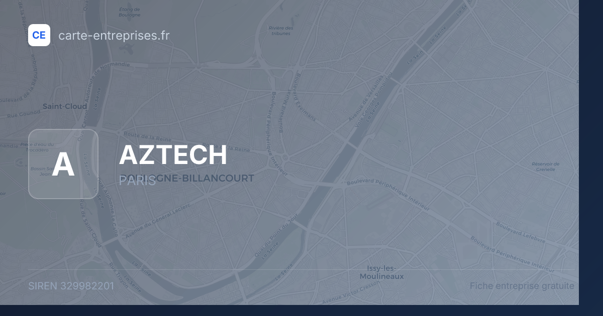 AZTECH — 329982201 — fiche entreprise