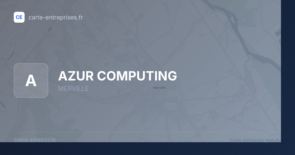 AZUR COMPUTING — 481893378 — fiche entreprise