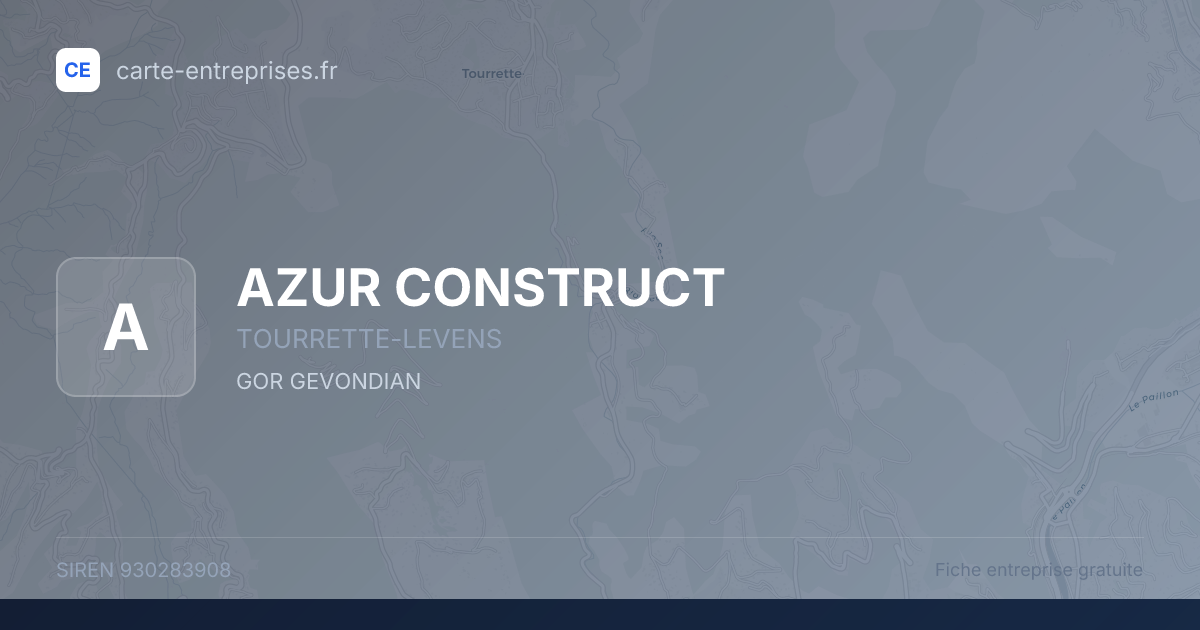 AZUR CONSTRUCT — 930283908 — fiche entreprise