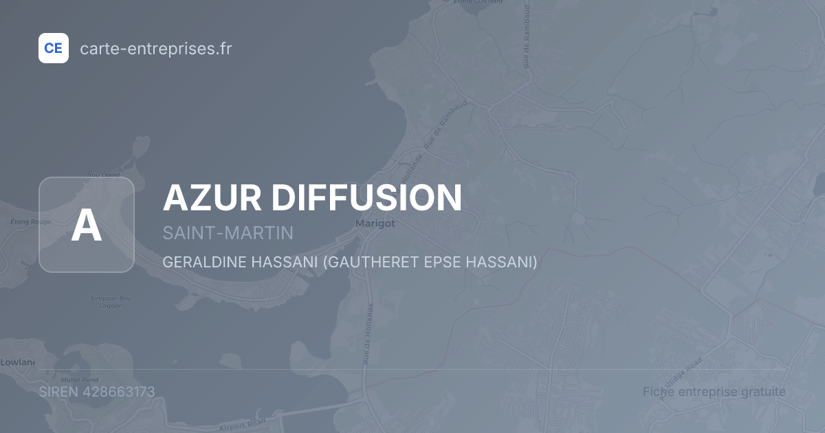 AZUR  DIFFUSION — 428663173 — fiche entreprise