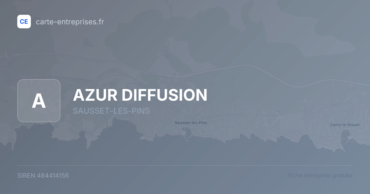 AZUR DIFFUSION — 484414156 — fiche entreprise