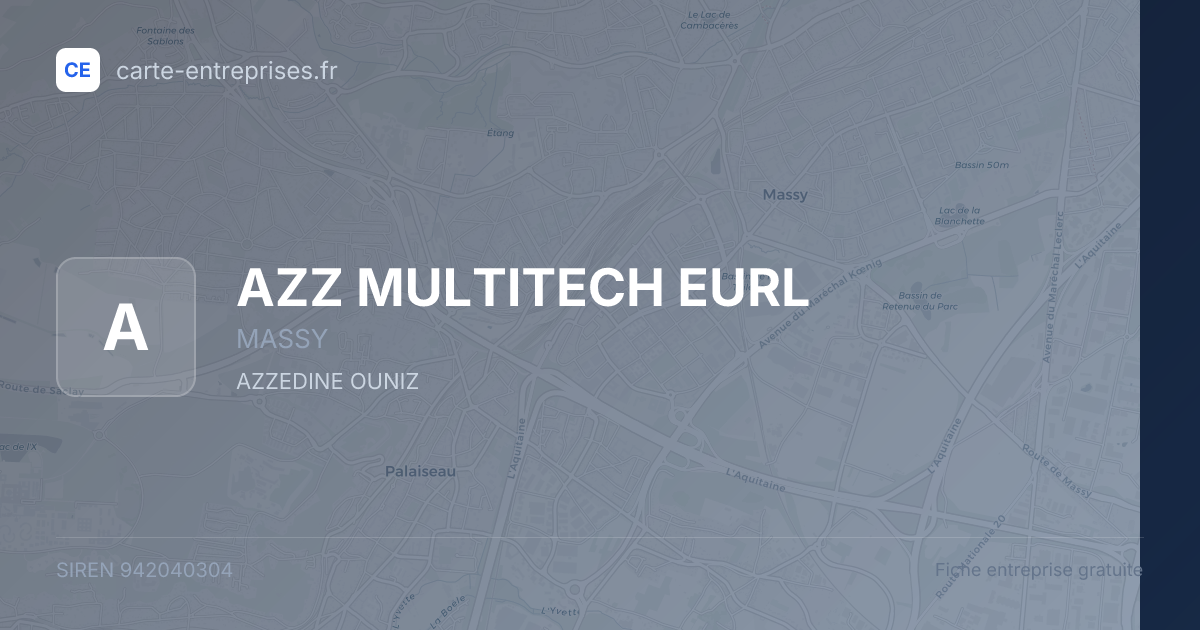 AZZ MULTITECH EURL — 942040304 — fiche entreprise