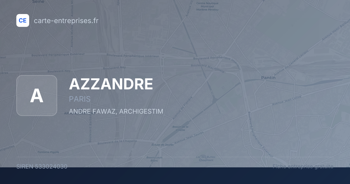 AZZANDRE — 533024030 — fiche entreprise